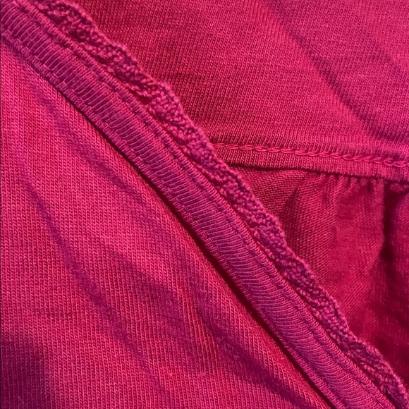 Fat Face Berry Red Long-Sleeve Henley Top - Picture 3 of 5